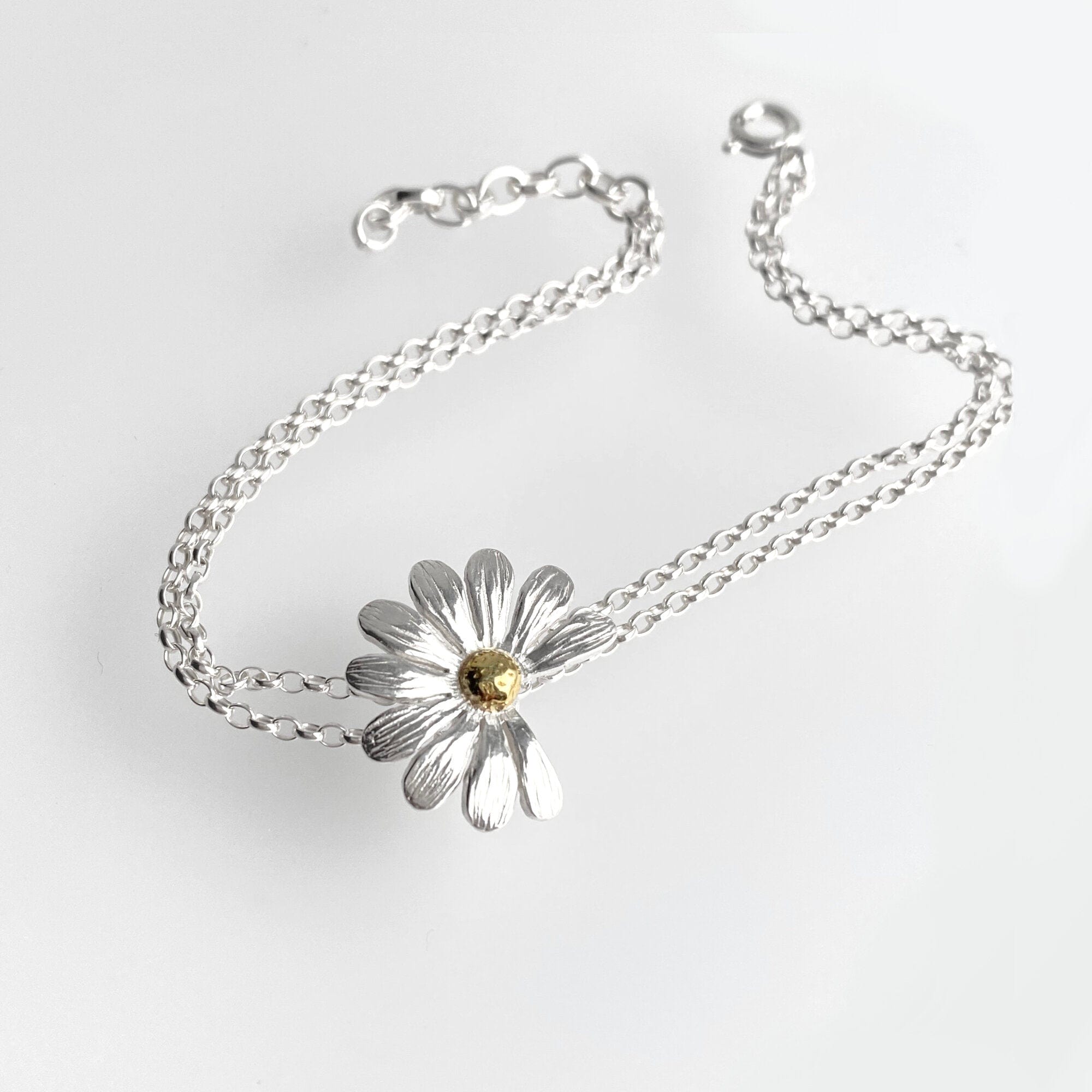 Martina Hamilton Daisy | Sterling Silver and 22ct Gold Plated Bracelet