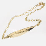 Martina Hamilton Leaf | 9ct Solid Gold Bracelet