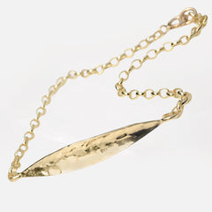 Martina Hamilton Leaf | 9ct Solid Gold Bracelet
