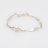 Martina Hamilton Leaf | Sterling Silver and Pearl Bracelet