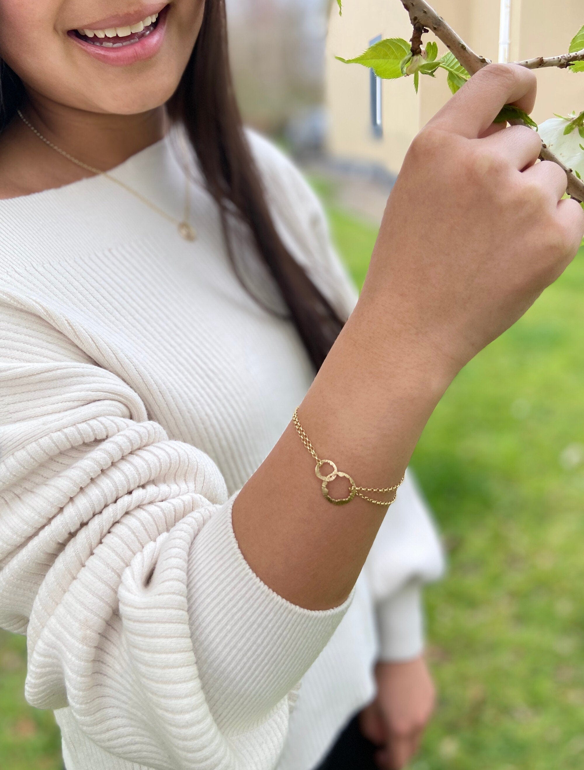 Martina Hamilton Shell | 9ct Solid Gold Bracelet