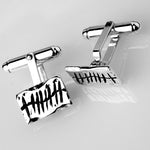 Martina Hamilton Ogham | Sterling Silver Grá Love Cufflinks