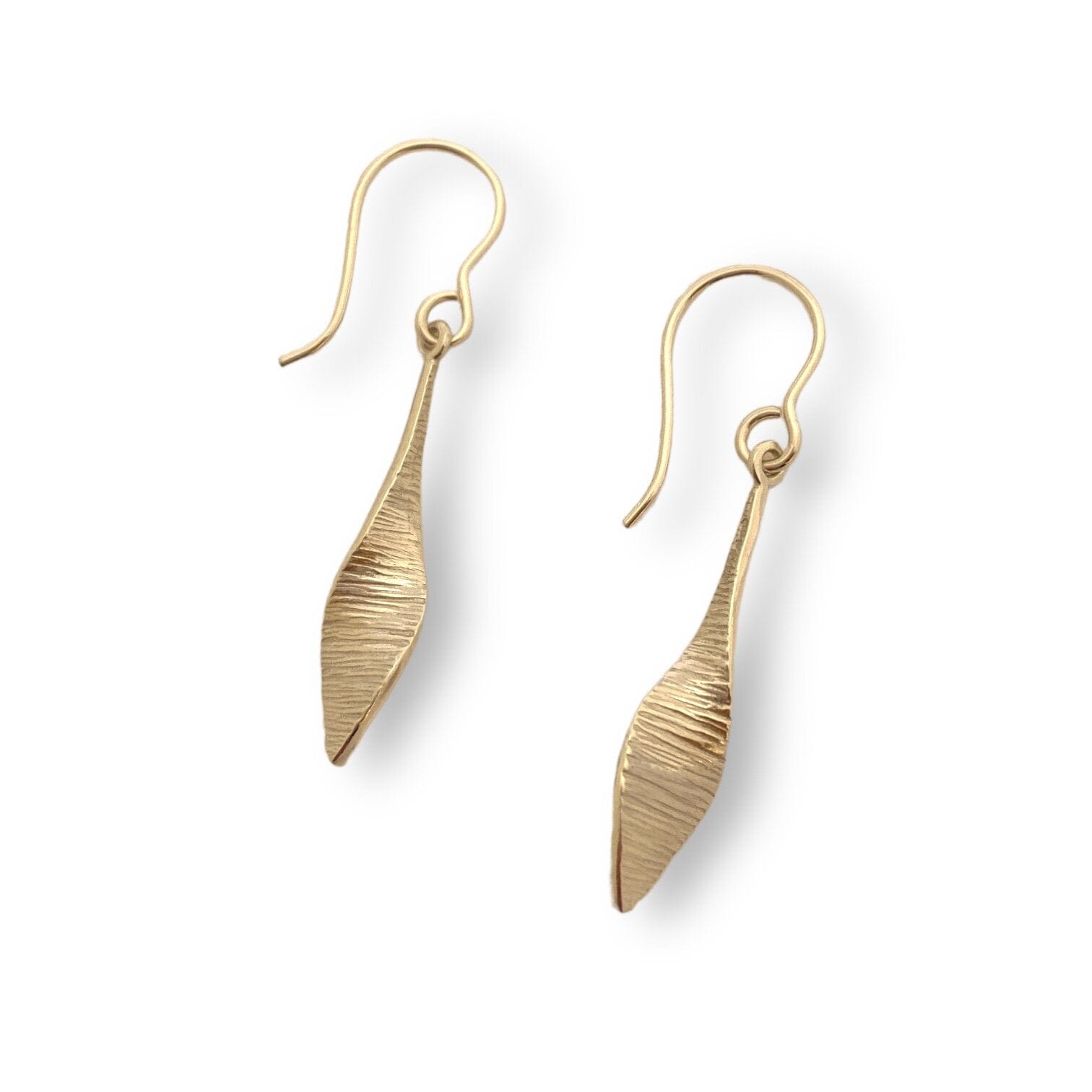 Martina Hamilton Bean Rí | 9ct Solid Gold Loose Drop Earrings Medium