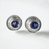 Martina Hamilton Blue Moon | Sterling Silver and Semi Precious Stone Stud Earrings Small