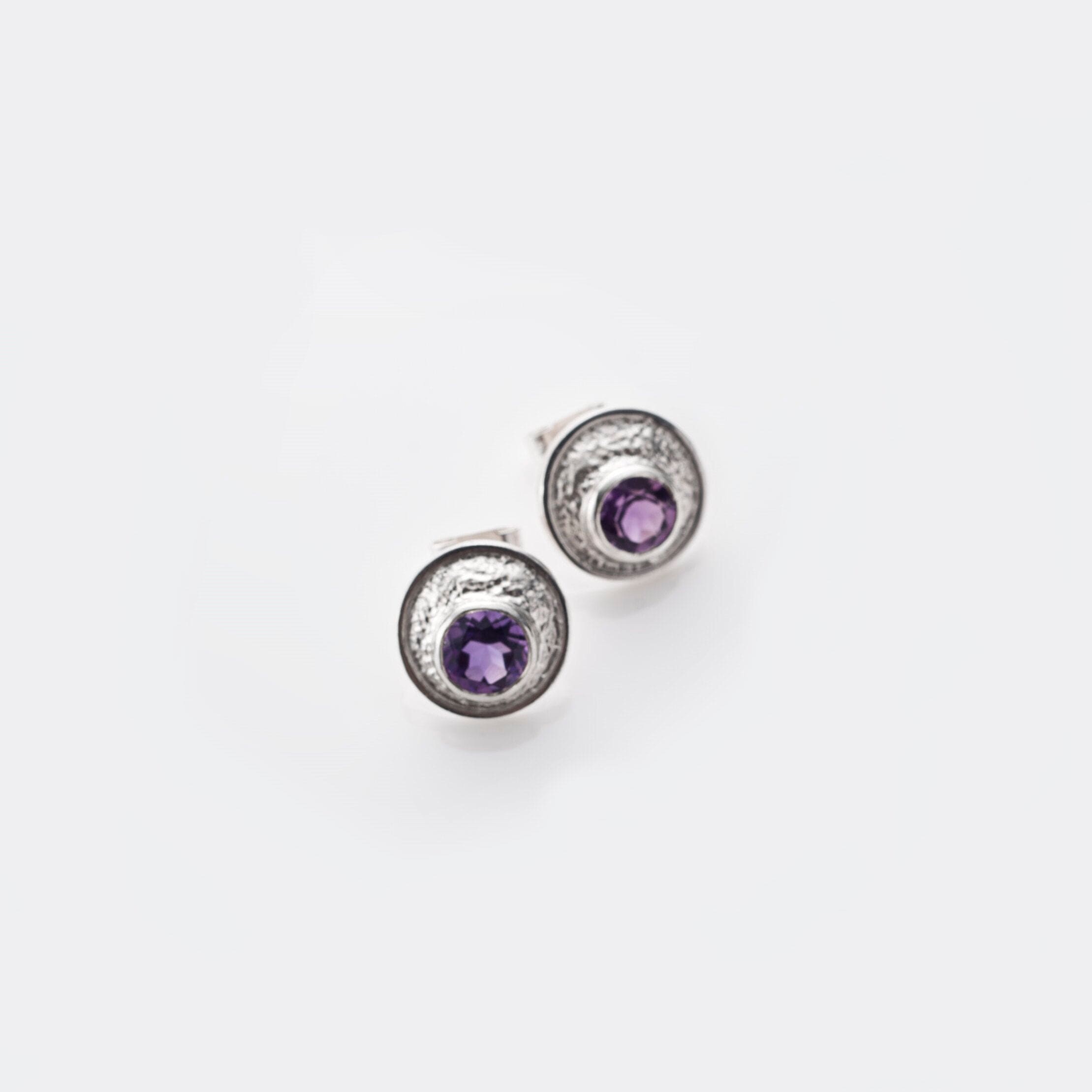 Martina Hamilton Blue Moon | Sterling Silver and Semi Precious Stone Stud Earrings Small