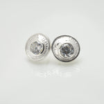 Martina Hamilton Blue Moon | Sterling Silver and Semi Precious Stone Stud Earrings Small