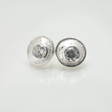Martina Hamilton Blue Moon | Sterling Silver and Semi Precious Stone Stud Earrings Small