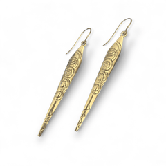 Martina Hamilton Carrowmore | 9ct Solid Gold Drop Earrings Large