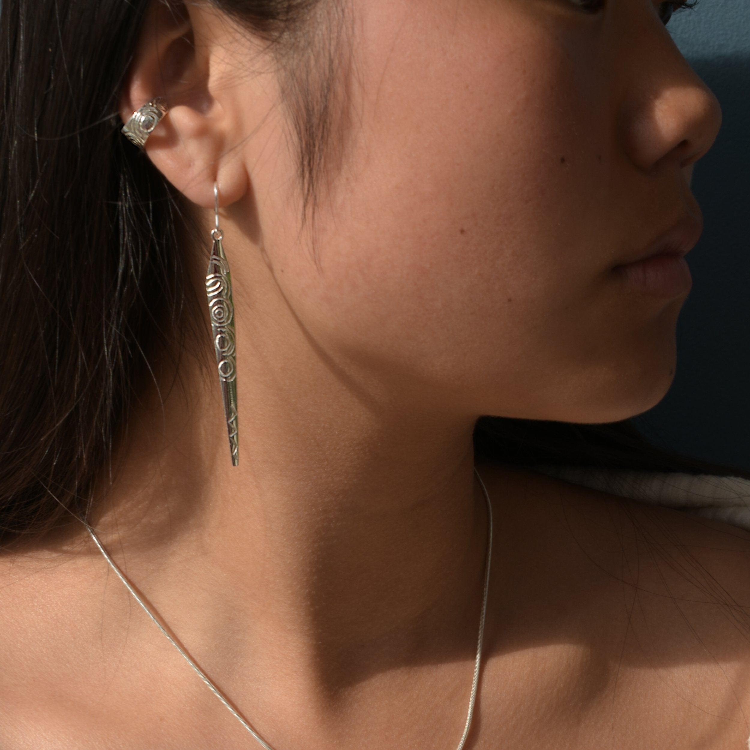 Martina Hamilton Carrowmore | Sterling Silver Drop Earrings Large