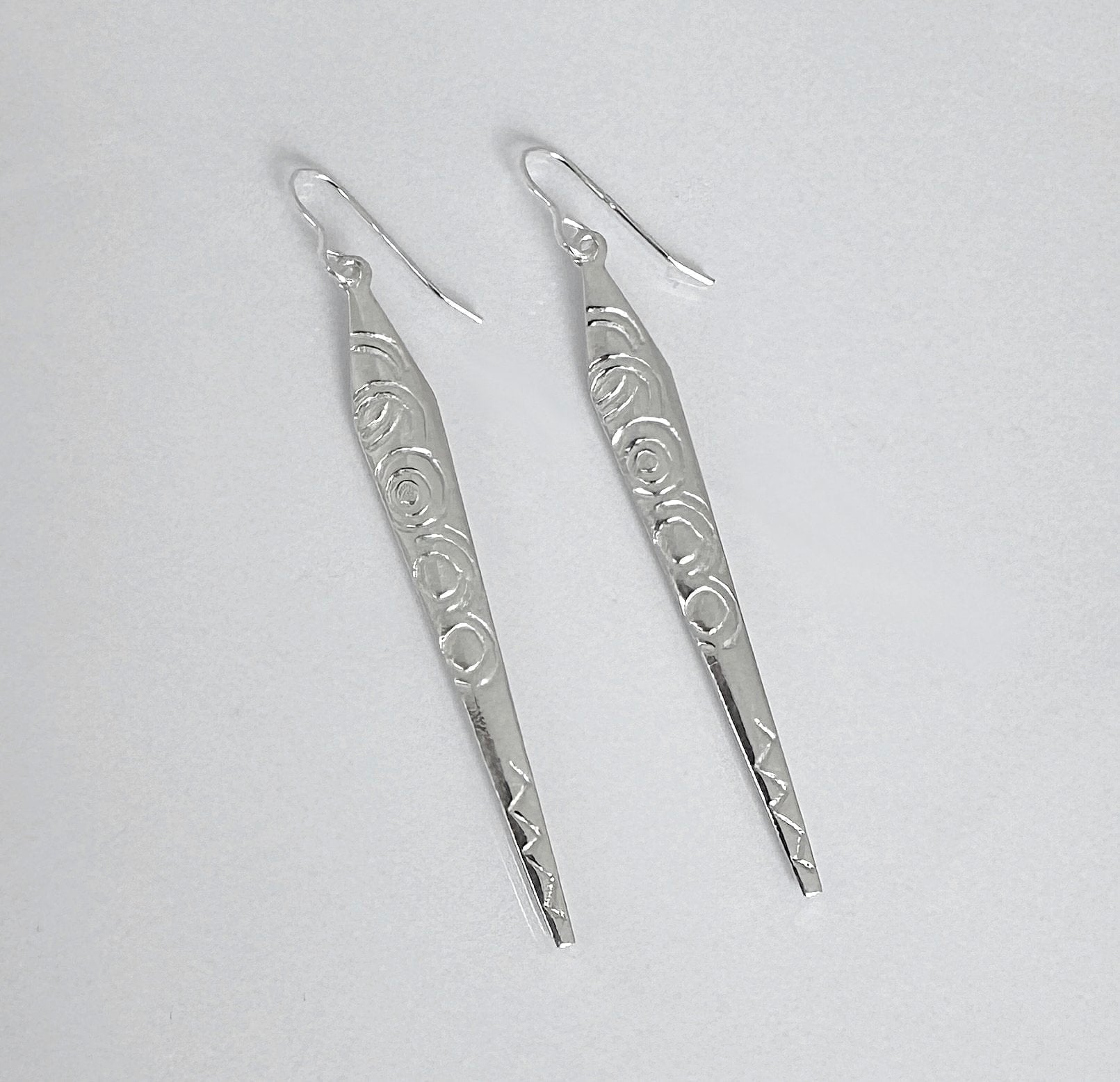 Martina Hamilton Carrowmore | Sterling Silver Drop Earrings Large