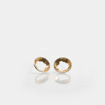 Martina Hamilton Golden Shore | Sterling Silver and 22ct Gold Plated Stud Earrings Petite