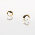Martina Hamilton Golden Shore | Sterling Silver and 22ct Gold Plated Stud Earrings Petite