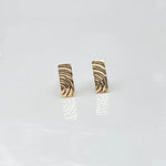 Martina Hamilton Heaven | 9ct Solid Gold Bar Stud Earrings Petite