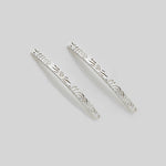 Martina Hamilton Heaven | Sterling Silver Bar Stud Earrings Large
