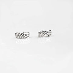 Martina Hamilton Heaven | Sterling Silver Bar Stud Earrings Petite
