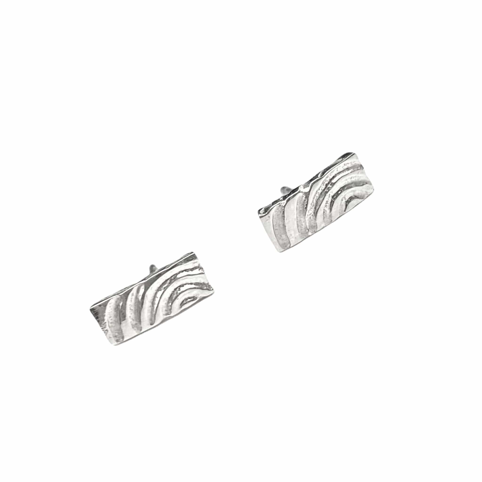 Martina Hamilton Heaven | Sterling Silver Bar Stud Earrings Petite