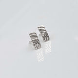 Martina Hamilton Heaven | Sterling Silver Bar Stud Earrings Petite