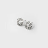 Martina Hamilton Heaven | Sterling Silver Circle Stud Earrings Small