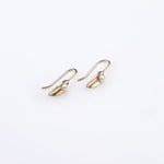 Martina Hamilton Leaf | 9ct Solid Gold and Pearl Drop Earrings Small