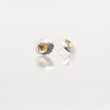 Martina Hamilton Moon Shell | Sterling Silver and 22ct Gold Plated Stud Earrings Small