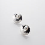 Martina Hamilton Oyster Pearl | Sterling Silver and Pearl Stud Earrings Small