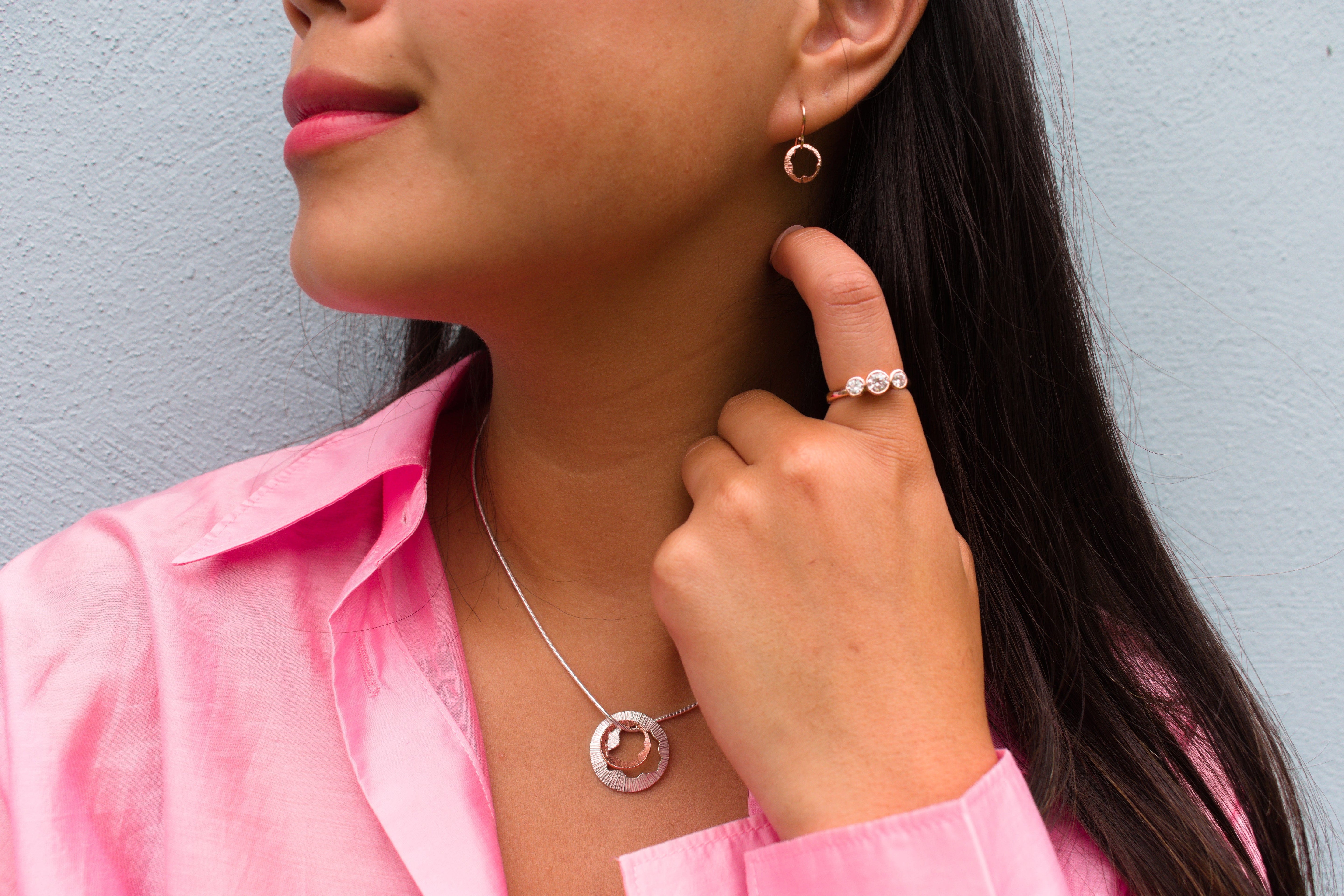 Martina Hamilton Shell | Sterling Silver Drop Earrings Petite