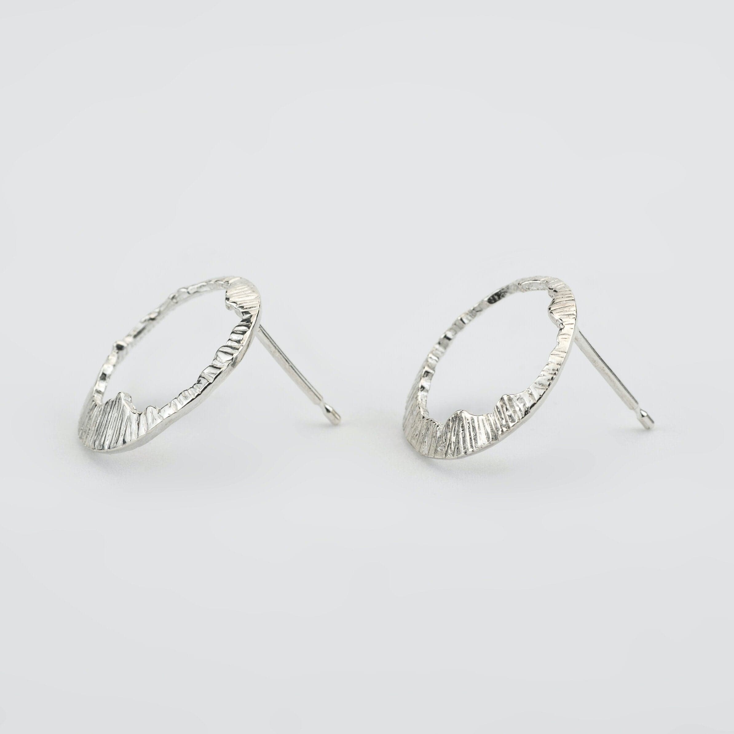 Martina Hamilton Shell | Sterling Silver Stud Earrings Medium