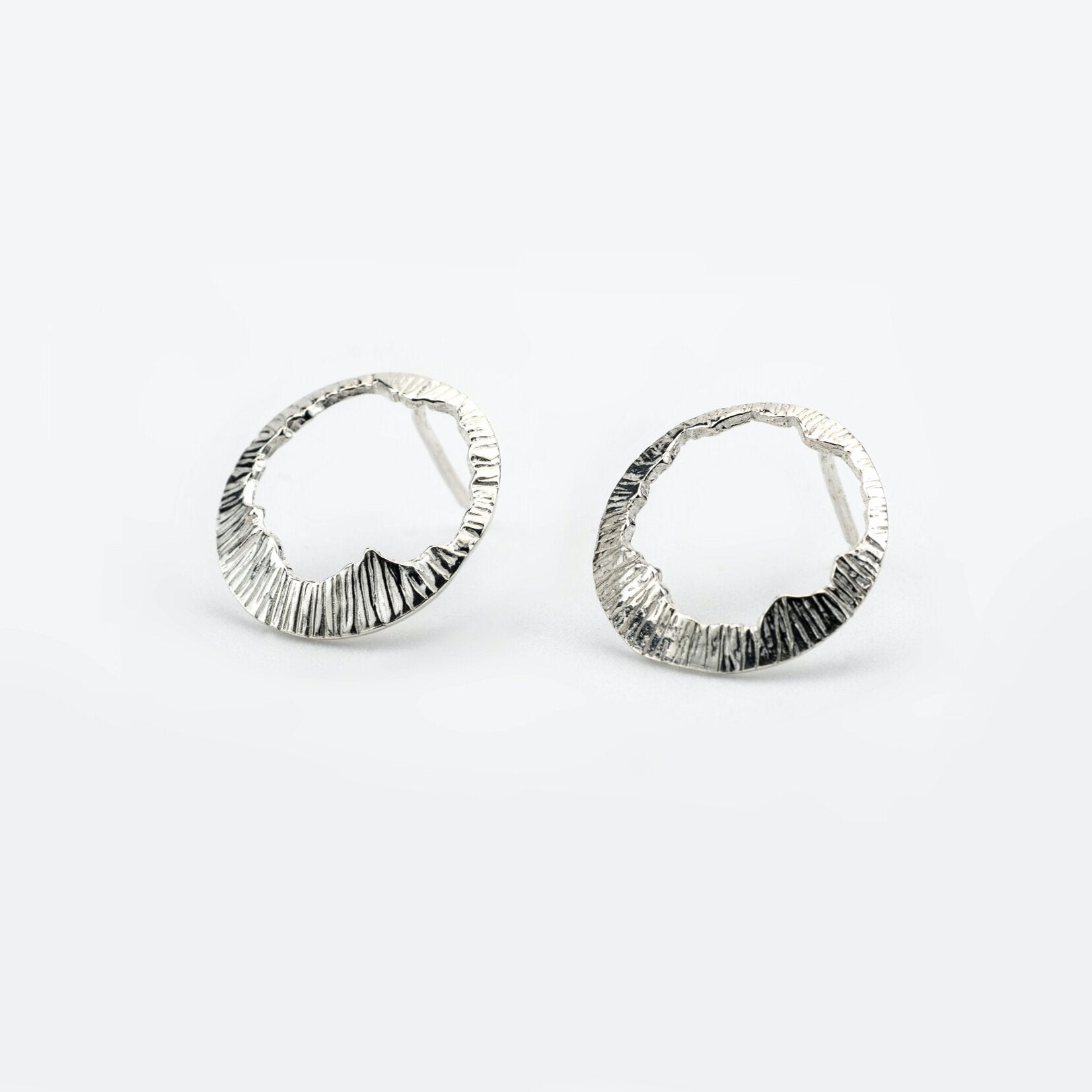 Martina Hamilton Shell | Sterling Silver Stud Earrings Medium