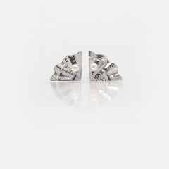 Martina Hamilton Shore | Sterling Silver and Pearl Stud Earrings