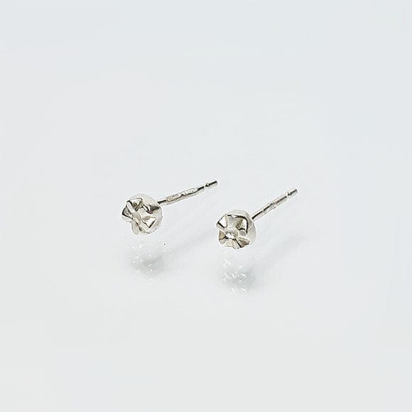 Martina Hamilton Snowdrop | Sterling Silver Stud Earrings Petite