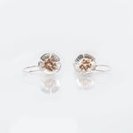 Martina Hamilton Wild Irish Rose | Sterling Silver and 10ct Solid Rose Gold Drop Earrings Medium