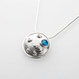 Martina Hamilton Blue Moon | Sterling Silver and Semi Precious Stone Pendant Medium