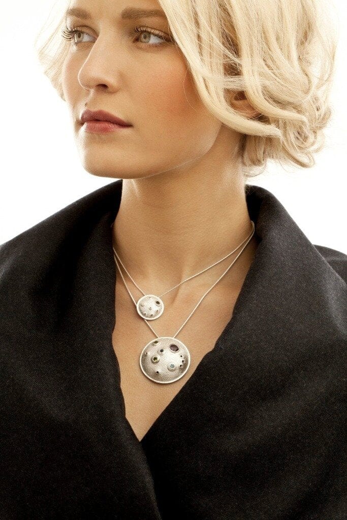 Martina Hamilton Blue Moon | Sterling Silver and Semi Precious Stone Pendant Medium