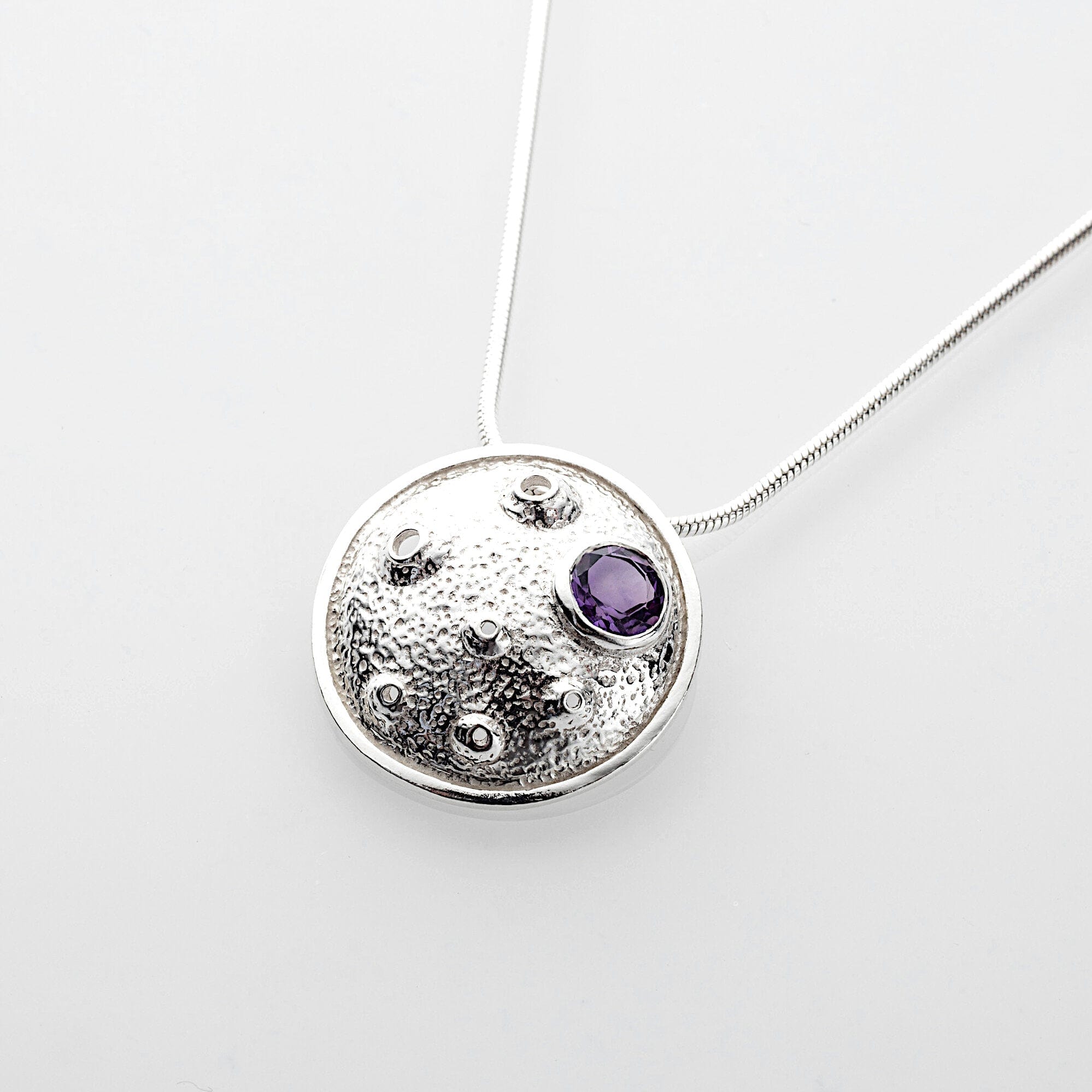 Martina Hamilton Blue Moon | Sterling Silver and Semi Precious Stone Pendant Medium