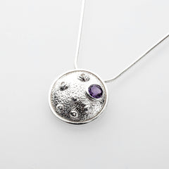 Martina Hamilton Blue Moon | Sterling Silver and Semi Precious Stone Pendant Medium