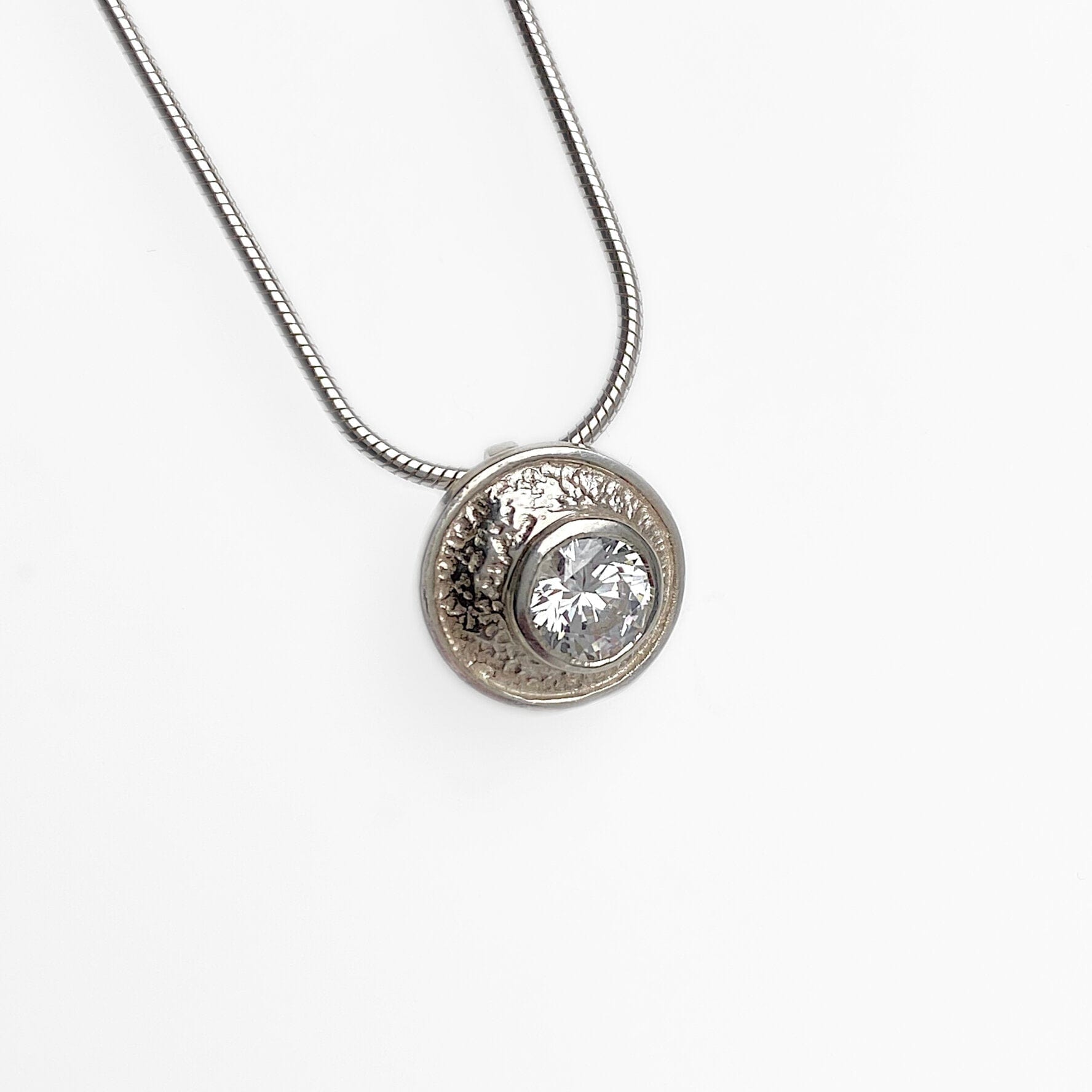 Martina Hamilton Blue Moon | Sterling Silver and Semi Precious Stone Pendant Small