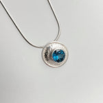 Martina Hamilton Blue Moon | Sterling Silver and Semi Precious Stone Pendant Small