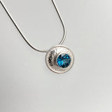 Martina Hamilton Blue Moon | Sterling Silver and Semi Precious Stone Pendant Small