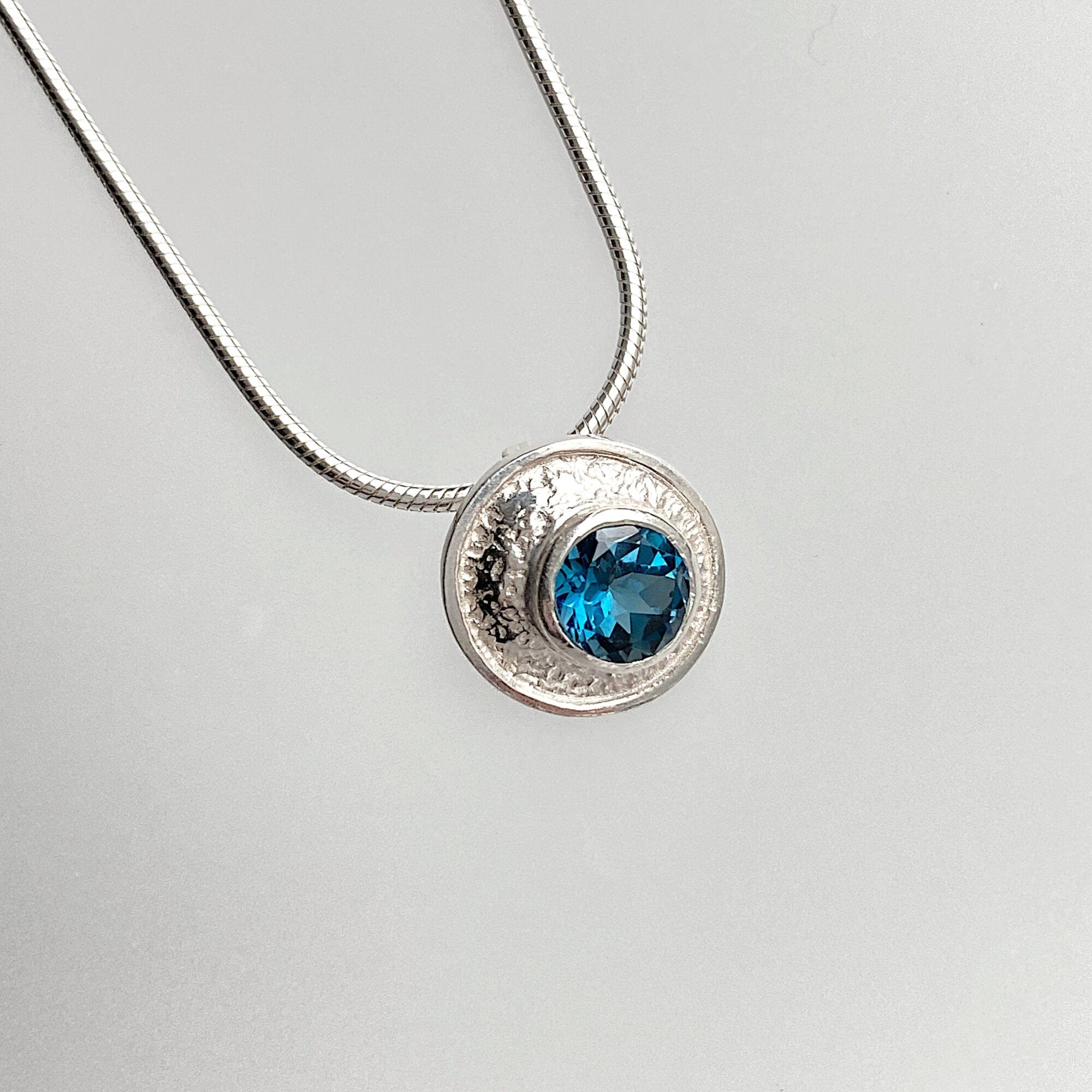 Martina Hamilton Blue Moon | Sterling Silver and Semi Precious Stone Pendant Small