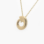 Martina Hamilton Croí Sliogán | 9ct Solid Gold Pendant Large