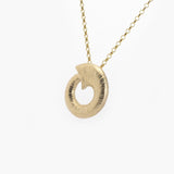 Martina Hamilton Croí Sliogán | 9ct Solid Gold Pendant Large