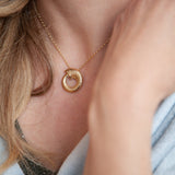 Martina Hamilton Croí Sliogán | 9ct Solid Gold Pendant Large