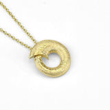 Martina Hamilton Croí Sliogán | 9ct Solid Gold Pendant Large