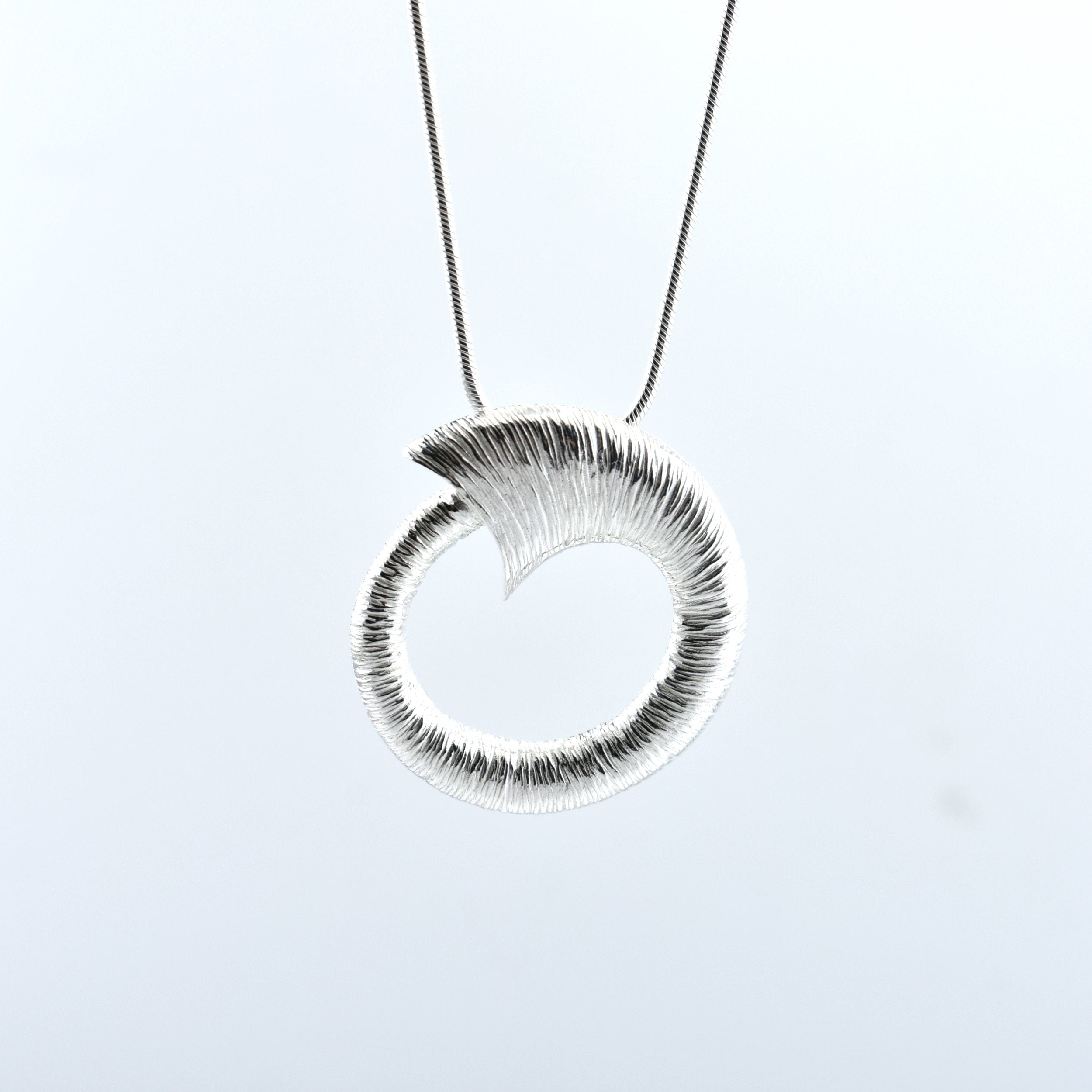 Martina Hamilton Croí Sliogán | Sterling Silver Pendant Signature