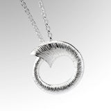 Martina Hamilton Croí Sliogán | Sterling Silver Pendant Signature