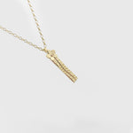 Martina Hamilton Forget Me Not | 9ct Solid Gold Ogham Grá Love Pendant