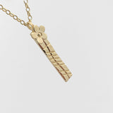 Martina Hamilton Forget Me Not | 9ct Solid Gold Ogham Grá Love Pendant
