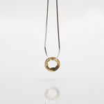Martina Hamilton Golden Shore | Sterling Silver and 22ct Gold Plated Pendant Petite