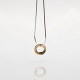Martina Hamilton Golden Shore | Sterling Silver and 22ct Gold Plated Pendant Petite