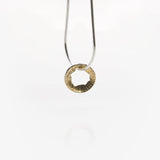 Martina Hamilton Golden Shore | Sterling Silver and 22ct Gold Plated Pendant Petite